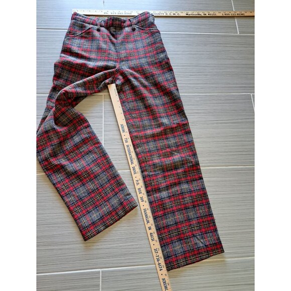 Abercrombie & Fitch Womens Wool Blend Plaid Pants Size 2 Lined Academia Y2K Nice - Picture 7 of 9